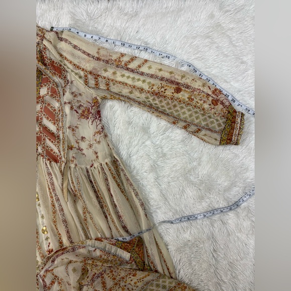 Free People Cream and Pink Patterned Maxi Dress - Picture 12 of 15